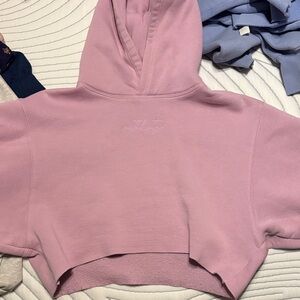 Balance Athletica Pink Cropped Hoodie
